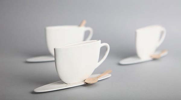 19.) Slim design mugs