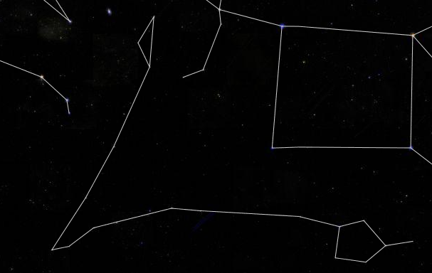 The Pisces constellation looks like this and is supposed to be fish or something.