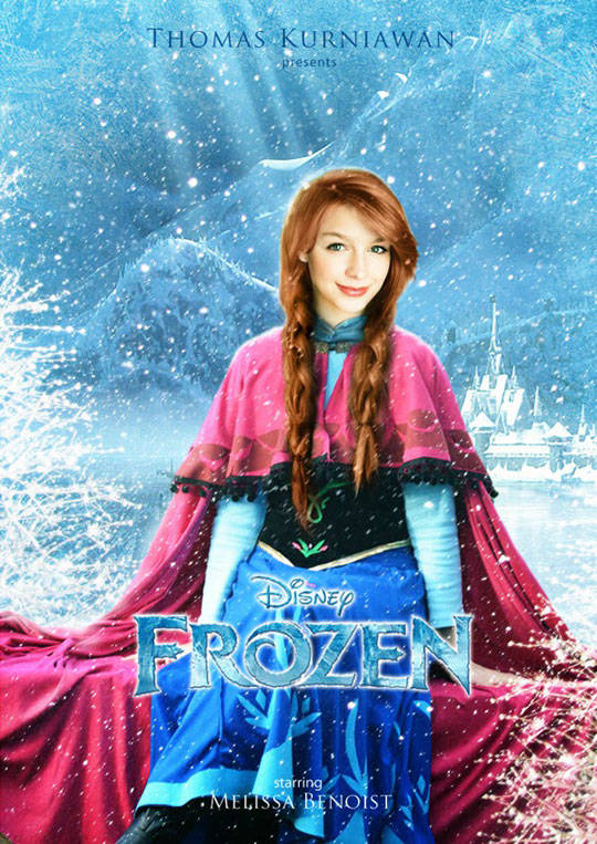 Melissa Benoist as Anna in <i>Frozen</i>