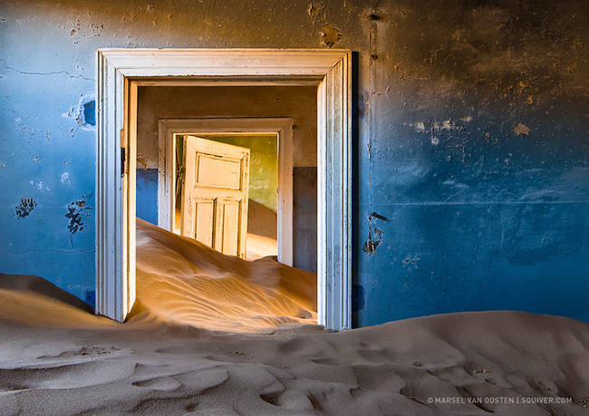 18.) Abandoned Mining Town, Namibia.