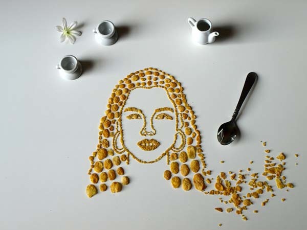 This series is called "Celebrity Cereal Portrait."