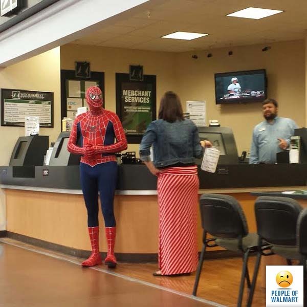 19.) Even Spiderman needs bank loans sometimes.