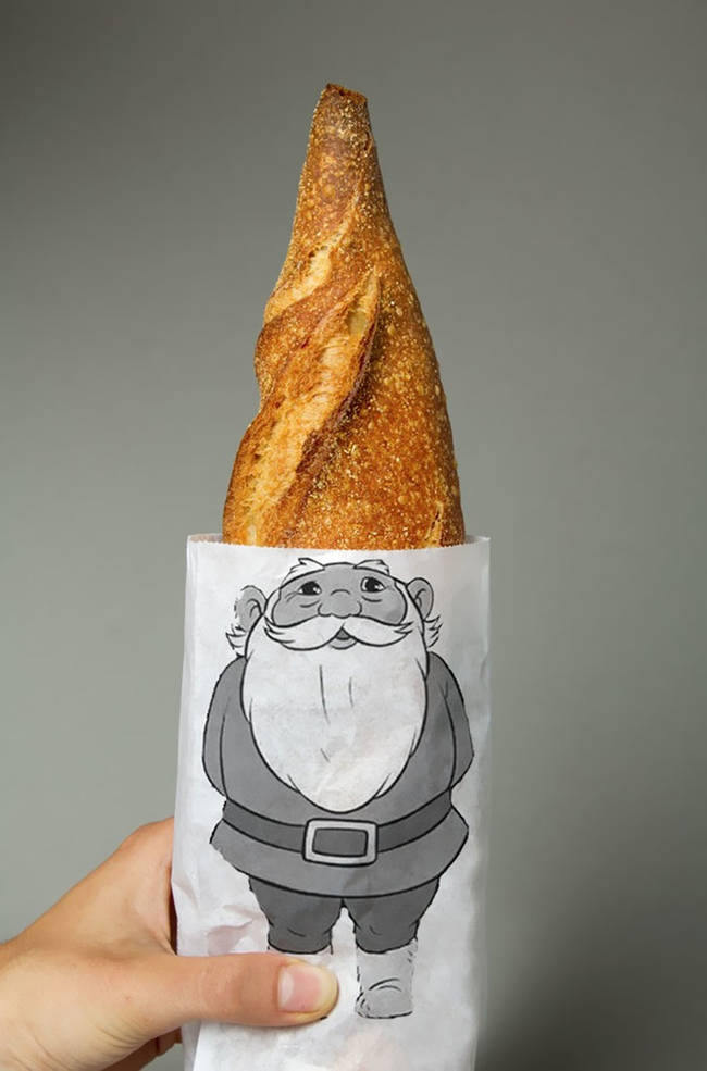 I love this - both the jolly gnome and, of course, the bread. Because, you know, bread.