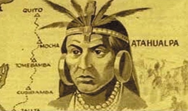 16. Inca ruler Atahualpa agreeing to meet Conquistador Fransisco Pizarro during which 200 Spanish horseman ambushed and defeated 80,000 Inca warriors.