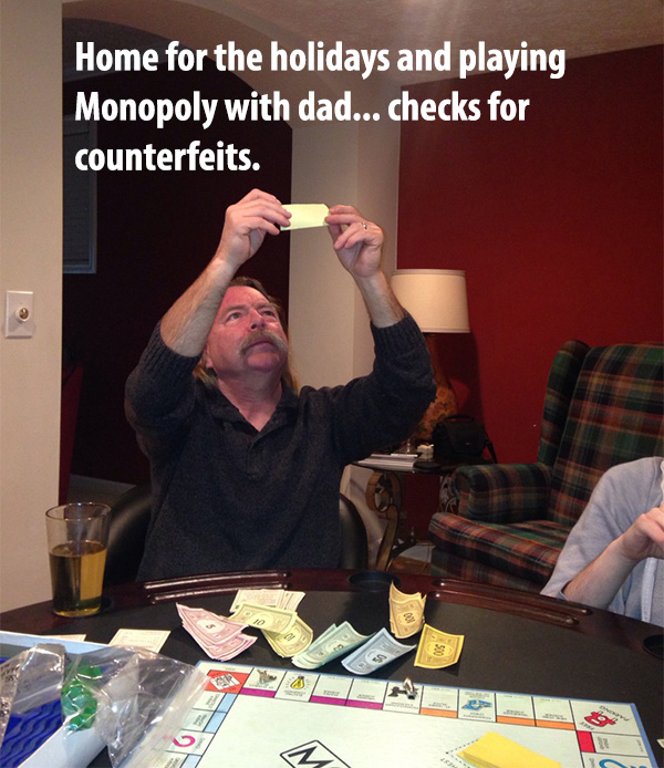 8.) This is how you start Monopoly rage.