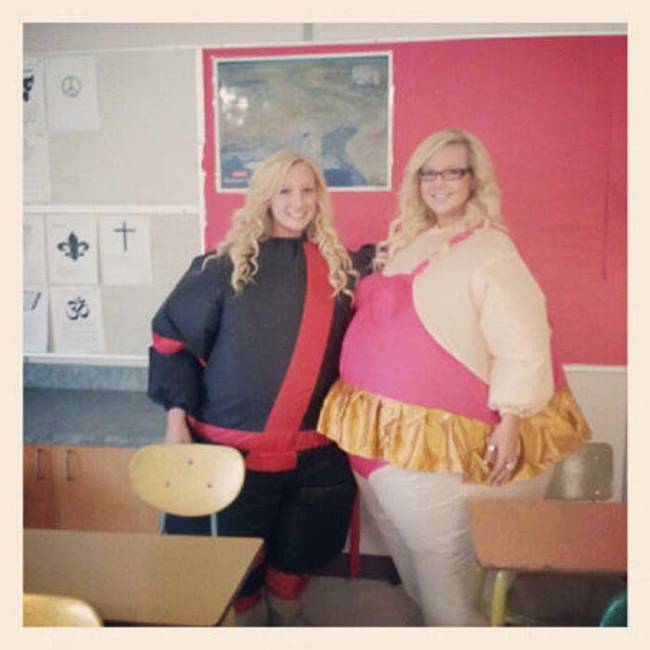 A fat ballerina. Did she even think this costume through?