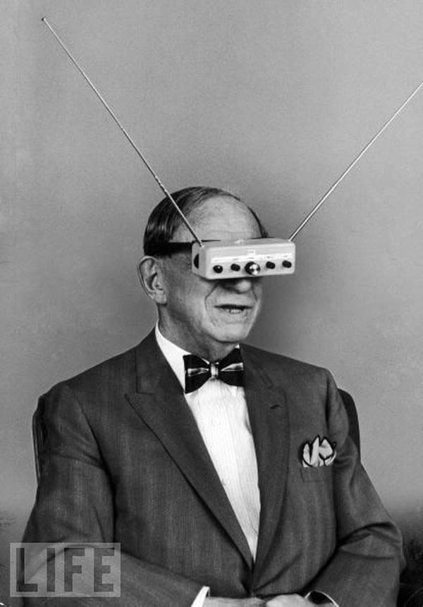 41.) "TV Glasses," a product that never caught on (1963).