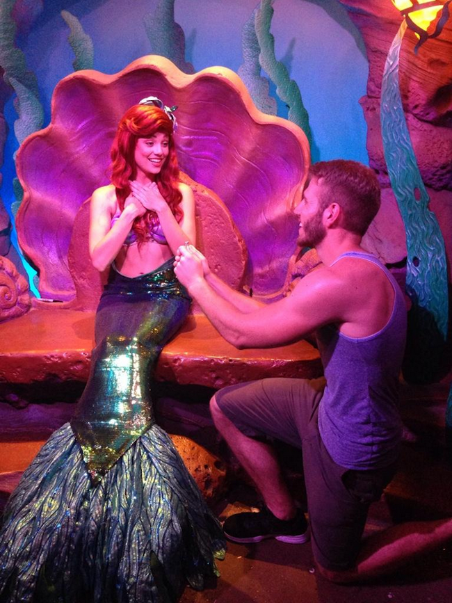 On Blaine Gibson's recent trip to Disney world, he and his friends got a little bored. So to liven things up (and make a girl's dream come true), they went to a nearby Walmart to buy an engagement ring... AND PROPOSED TO ALL THE PRINCESSES!