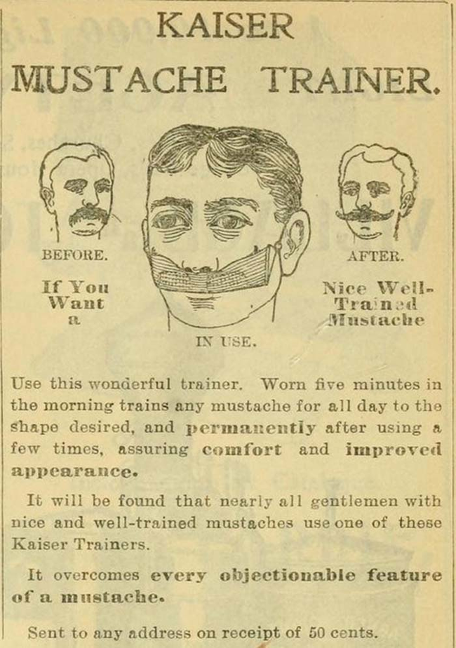 2.) The Mustache Trainer.
