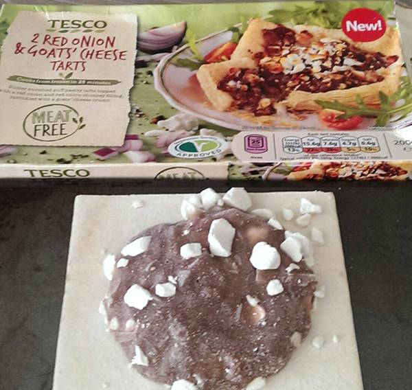 4.) Tesco Red Onion and Goat Cheese Tarts