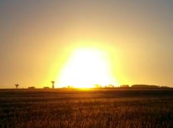 Family Viewing Rocket Launch is Surprised By a Shockwave After the Explosion.