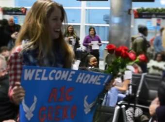 After Being Away For 100 Days, This Airman Gave His Girlfriend An Epic Surprise