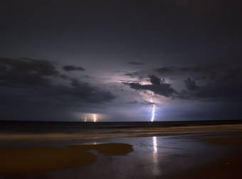 This Is Exactly What Happens When A Lightning Strike Hits A Beach Directly