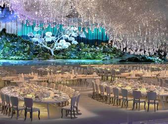 Over-The-Top Wedding Reception Recreates the Heavens