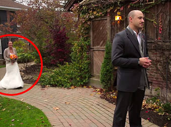 Witness The Amazing Moment When A Groom Sees His Bride For The First Time