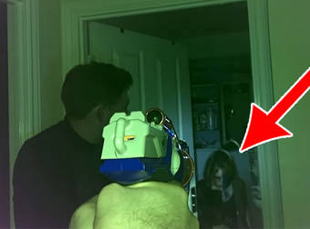 Man Surprised At Home With An Awesome Shoot-‘Em-Up Zombie Birthday Party