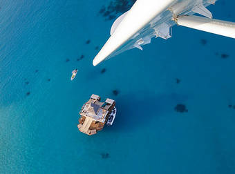 There Is A Floating Bar Off The Coast Of Fiji. Guess What? It Is Amazing.