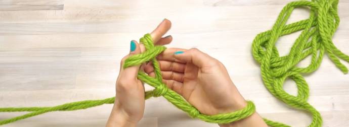 Watch How To Knit A One Of A Kind Infinity Scarf Using Only Your Hands