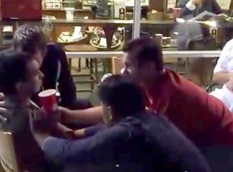 A Guy Caught This Group Performing A Real Exorcism At A Local Starbucks Store