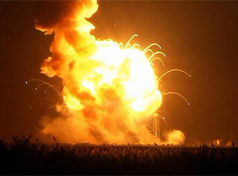 The Unmanned Antares Rocket Exploded During Take-Off. Watch the Video.