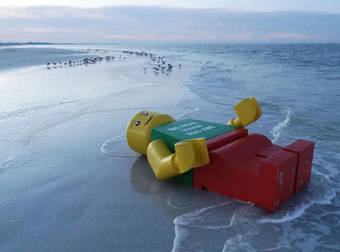 The Strange And Magical Appearances Of Giant Legos From The Sea