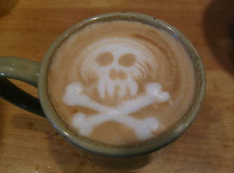 A Barista Gives His Customers A Little Something Extra In Their Morning Lattes