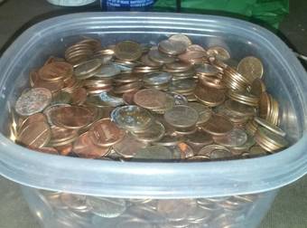 This Guy Saved Up All His Extra Pennies And Made A Gorgeous Table With Them