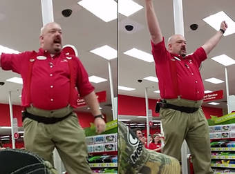 Target Manager Channels His Inner Spartan And Gives Inspiring Black Friday Rally