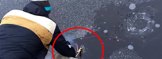 This Man Shot Fireworks Under A Frozen Lake And Witnessed Something Amazing