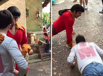 Man Challenges Gaston To A Push-Up Competition, Only To Get A Humbling Surprise