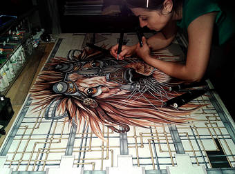 An Artist Lets You Witness Her Artistic Process, A Fascinating Thing To See