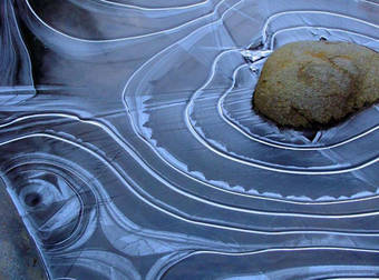 This Frozen Pond Is A Beautiful Work Of Art That Tricks The Senses